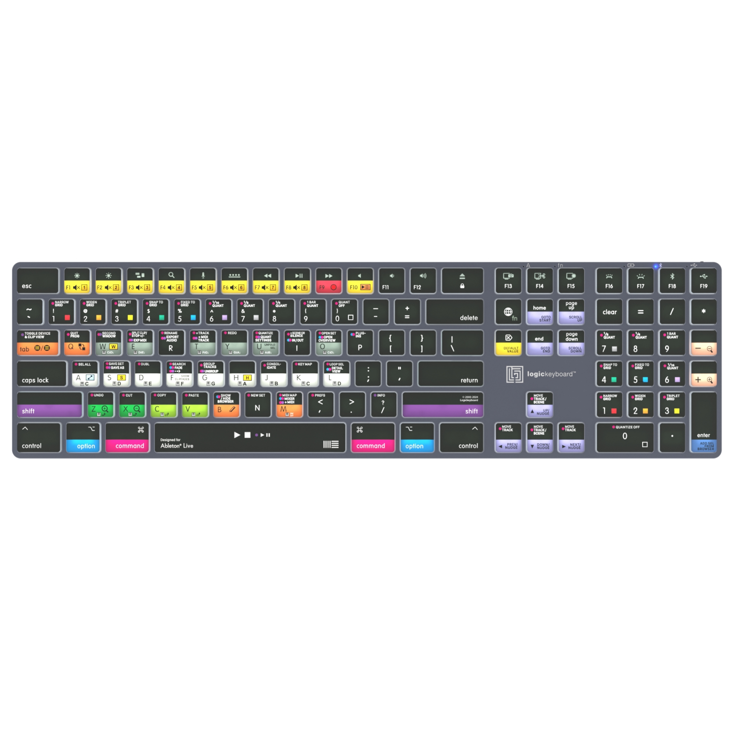 LogicKeyboard Ableton Live TITAN Wireless Backlit Keyboard - Mac