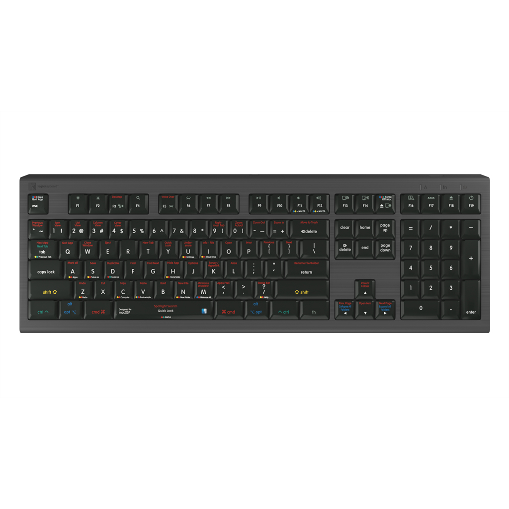 LogicKeyboard LKB-OSX-A2M-UK Gaming Keyboards - Black