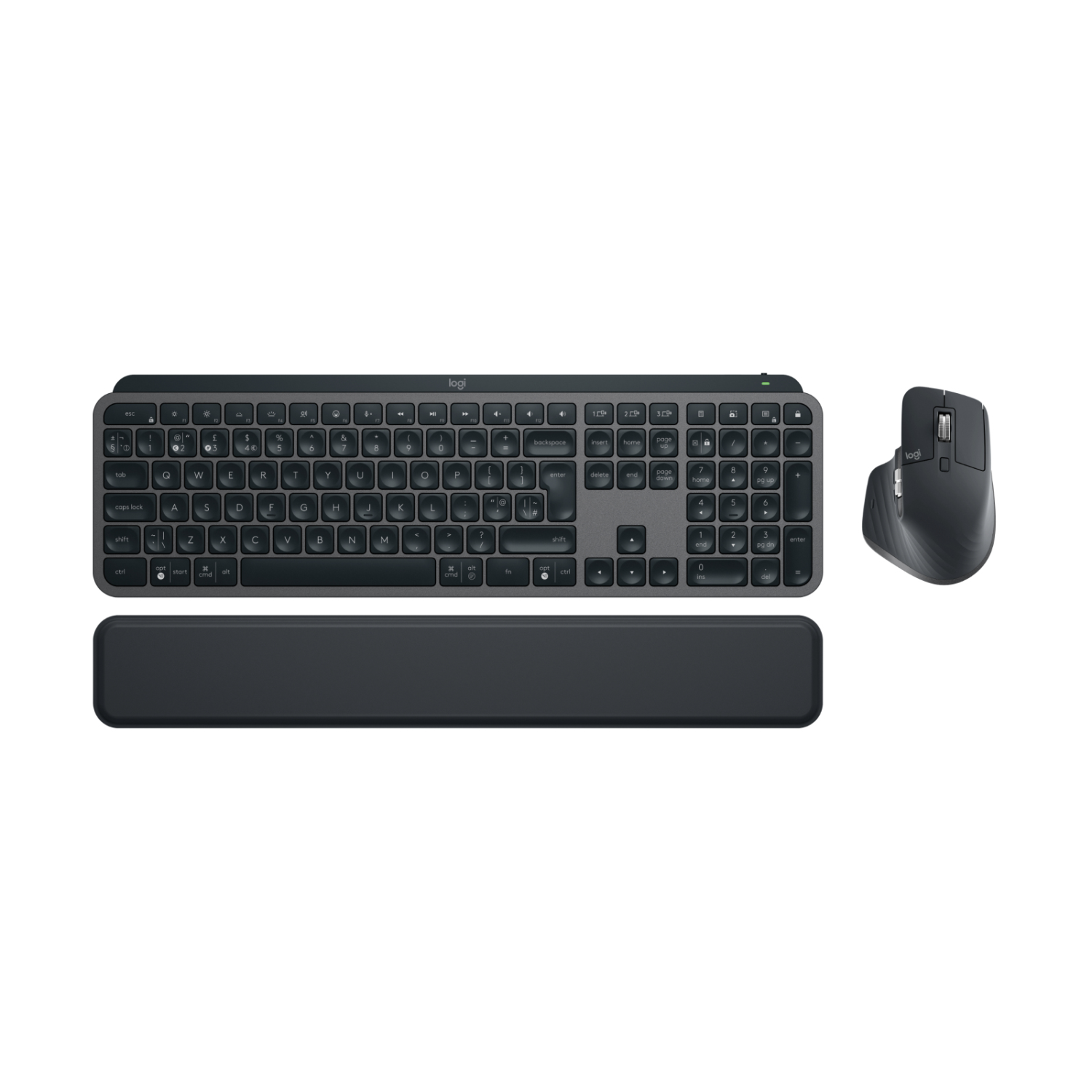 Logitech MX Keys S Combo keyboard Mouse included RF Wireless + Bluetooth QWERTY UK English Graphite