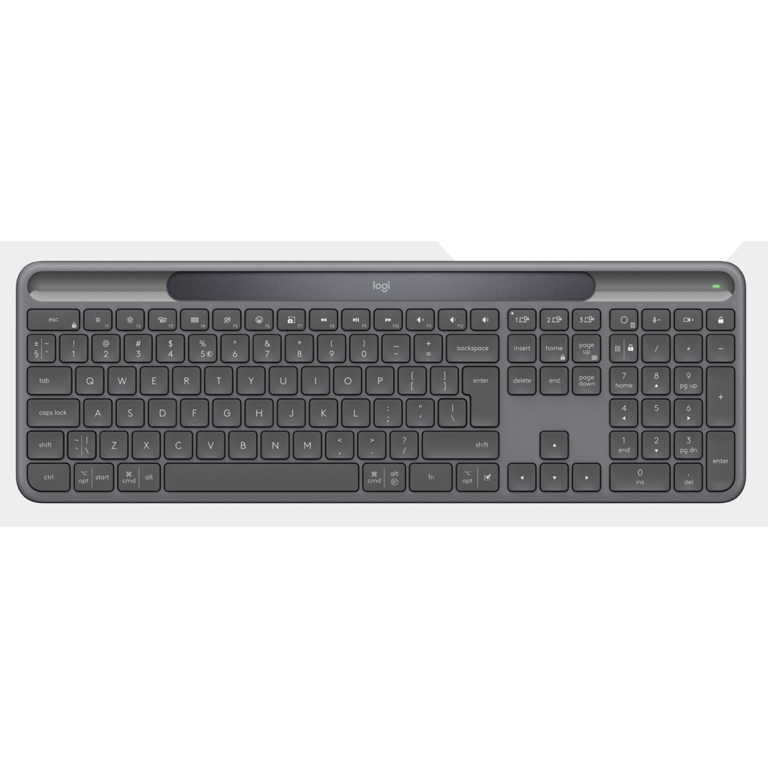 Logitech 920-013778 keyboard RF Wireless + Bluetooth UK English Graphite