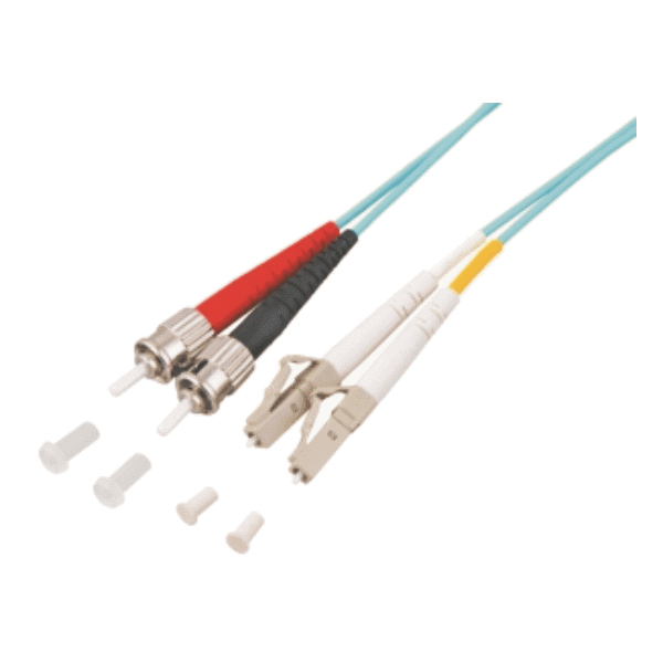 M-Cab 7003314 InfiniBand/fibre optic cable 2 m LC ST Multicolour, Turquoise
