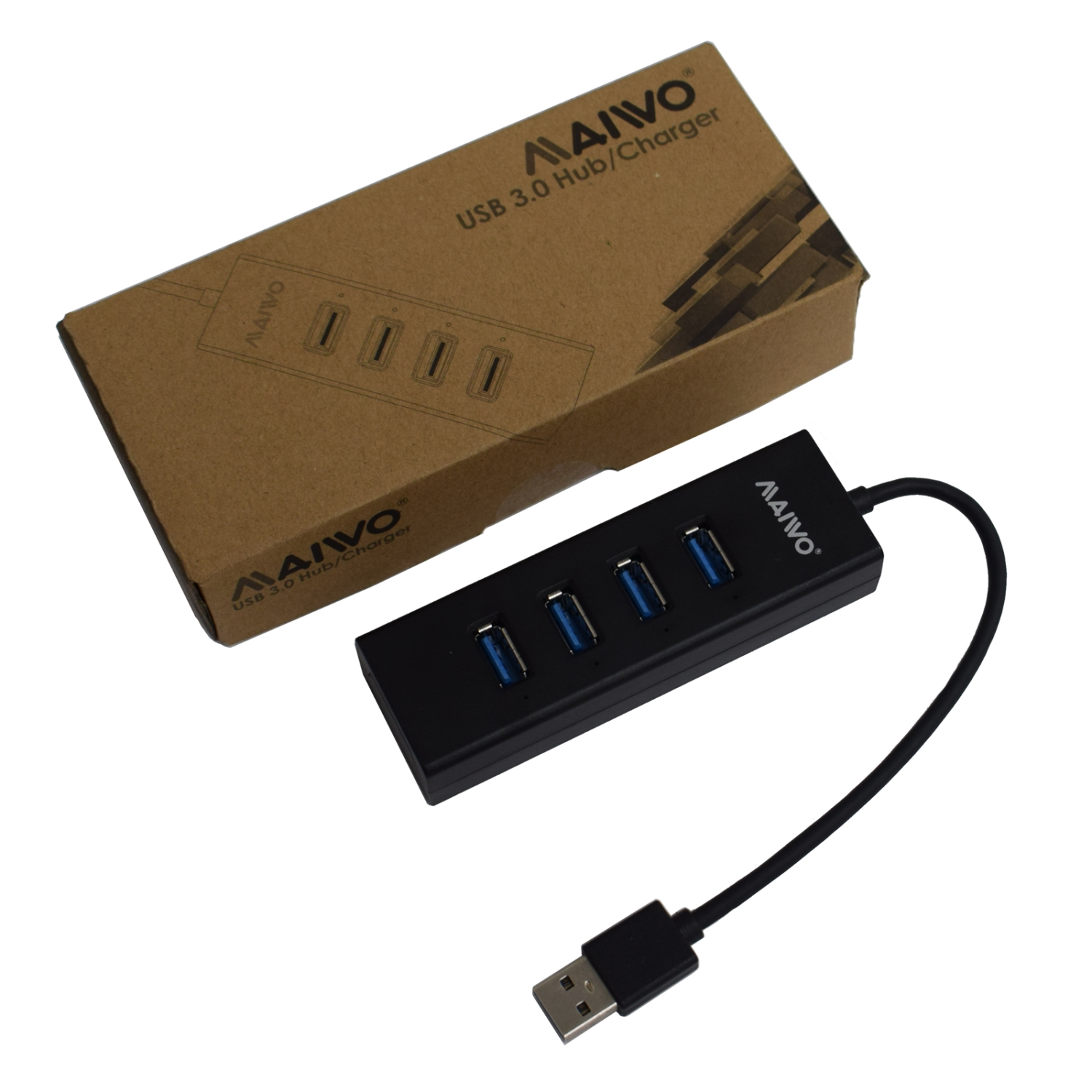 MAIWO KH304 4 Port USB 3.0 Hub & Charger