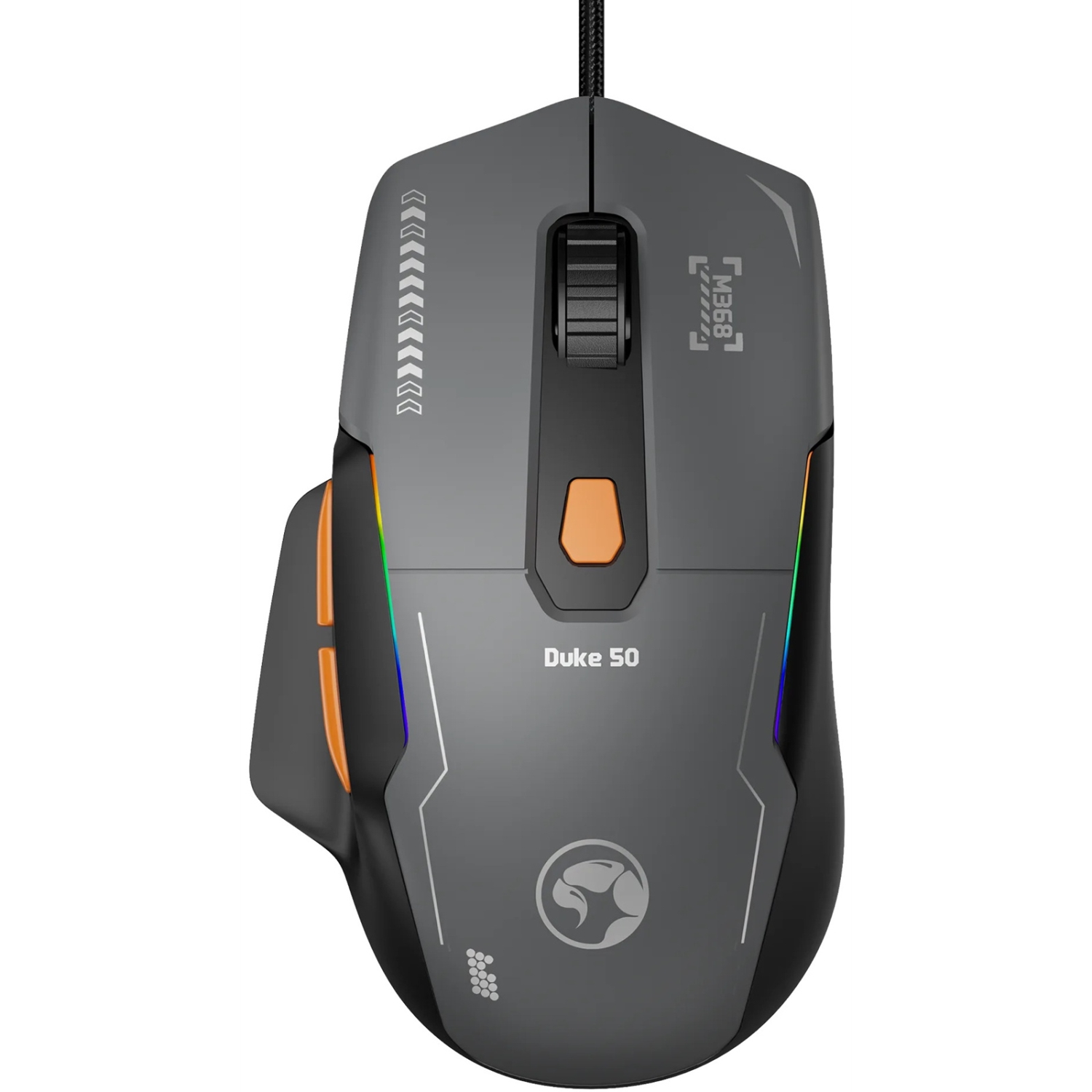 MARVO Duke 50 M368 Wired Gaming Mouse 6 DPI levels (800 - 12800) 1000Hz Polling Rate 13 Mode RGB Backlighting 68g