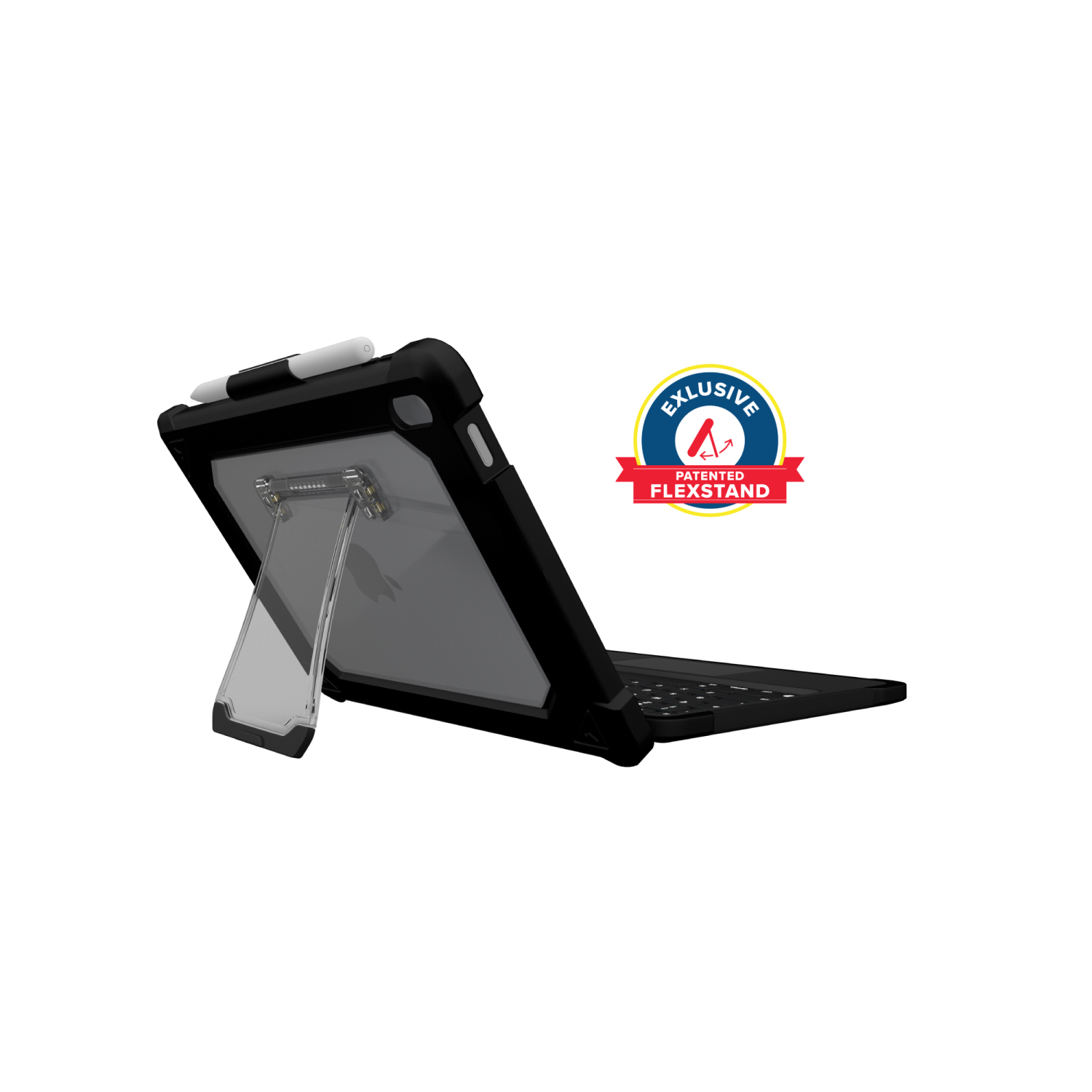 MAXCases Extreme KeyCase-T with Smart Connector Trackpad and Flex Stand for iPad 10 (Non-Detachable) (Black)