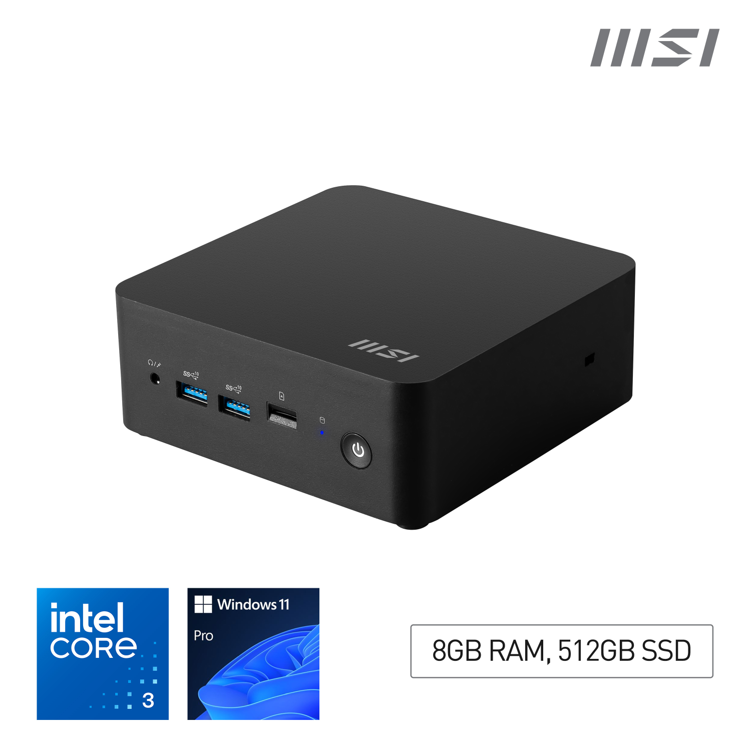 MSI 100U PCs Desktops and Workstations - 8GB - Black