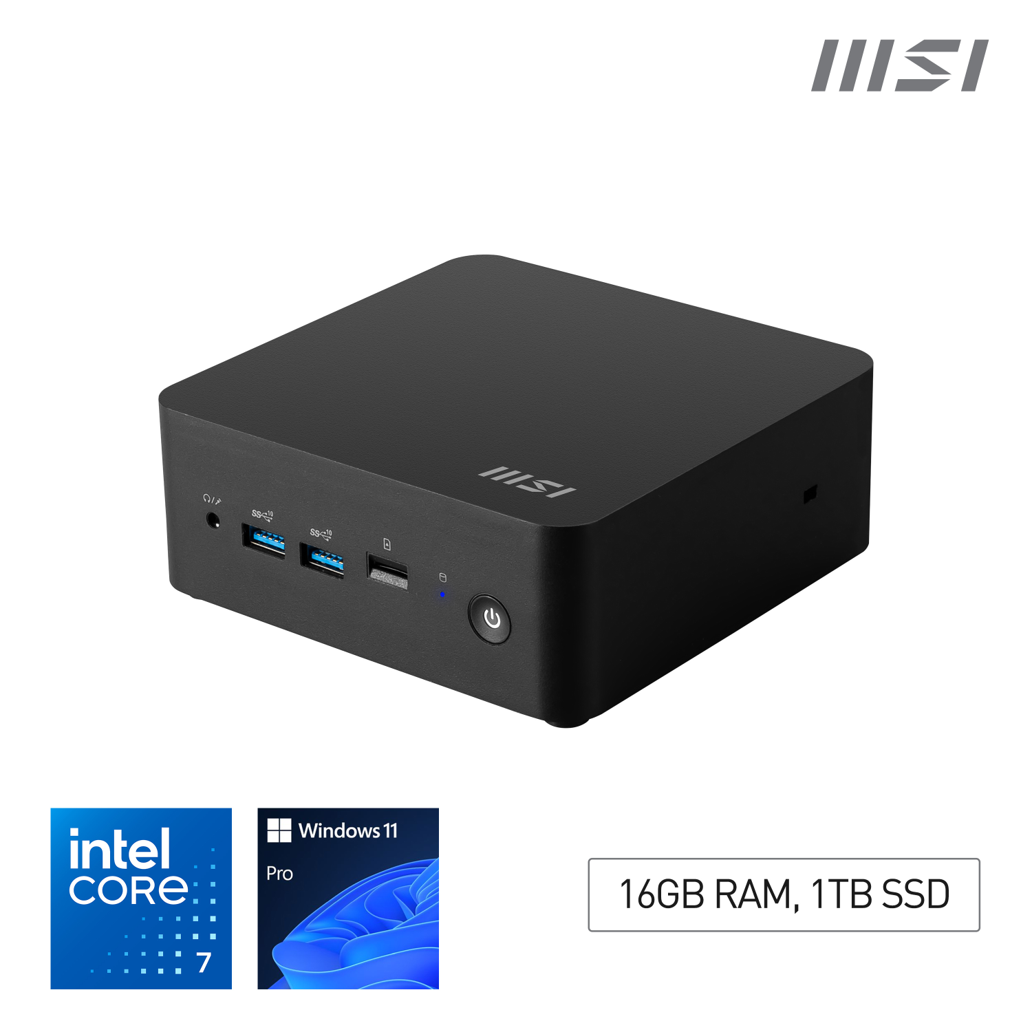 MSI 14th PCs Desktops and Workstations - 16GB - Black