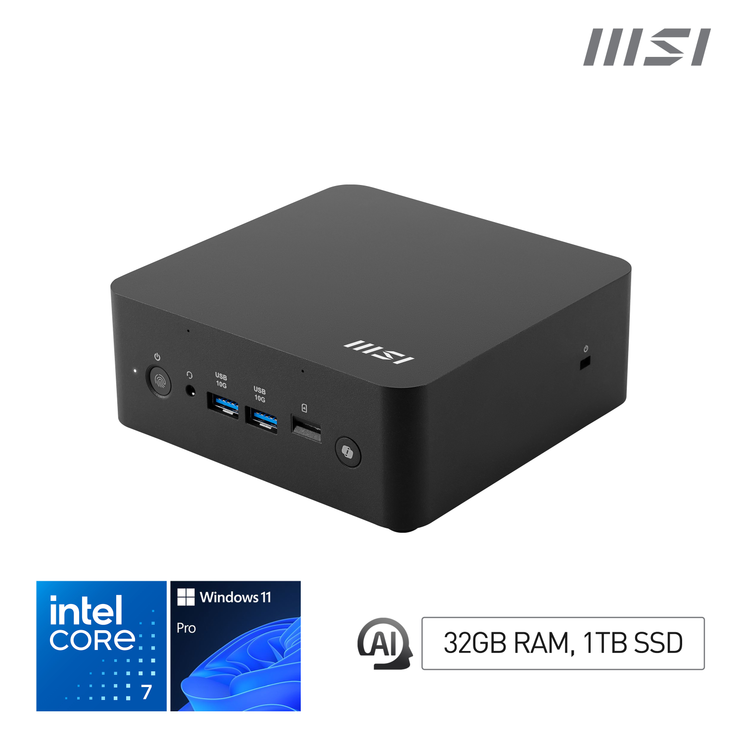MSI 258V PCs Desktops and Workstations - 32GB - Black