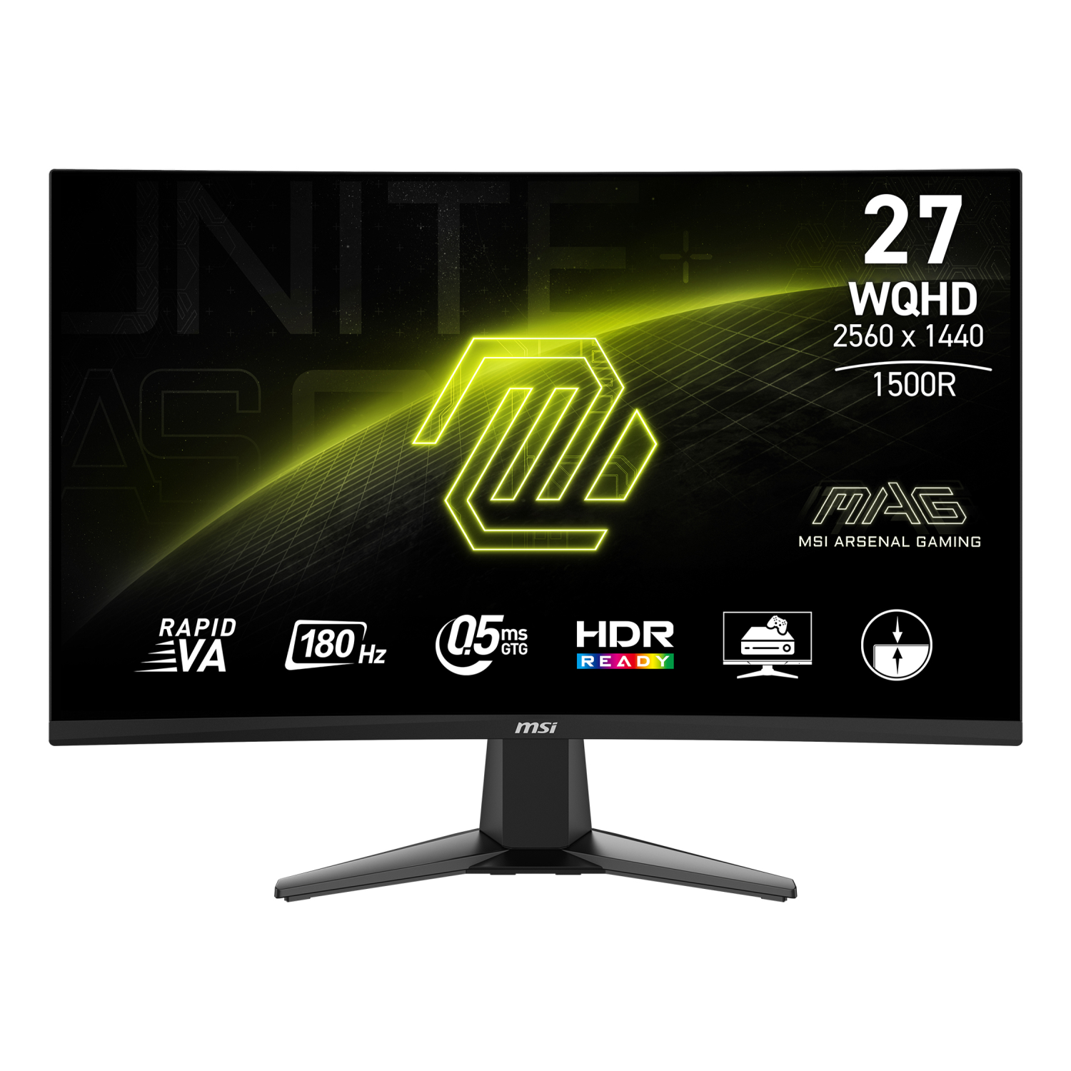 MSI 27CQ6F Computer Monitors - 27 Inches - Black