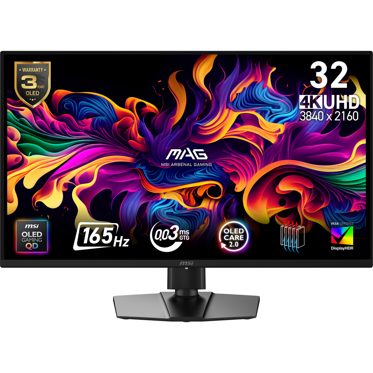 MSI 322UP Computer Monitors - 31.5 Inches - Black