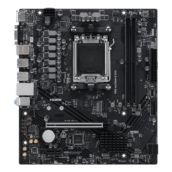MSI A620AM-B Motherboards - Black
