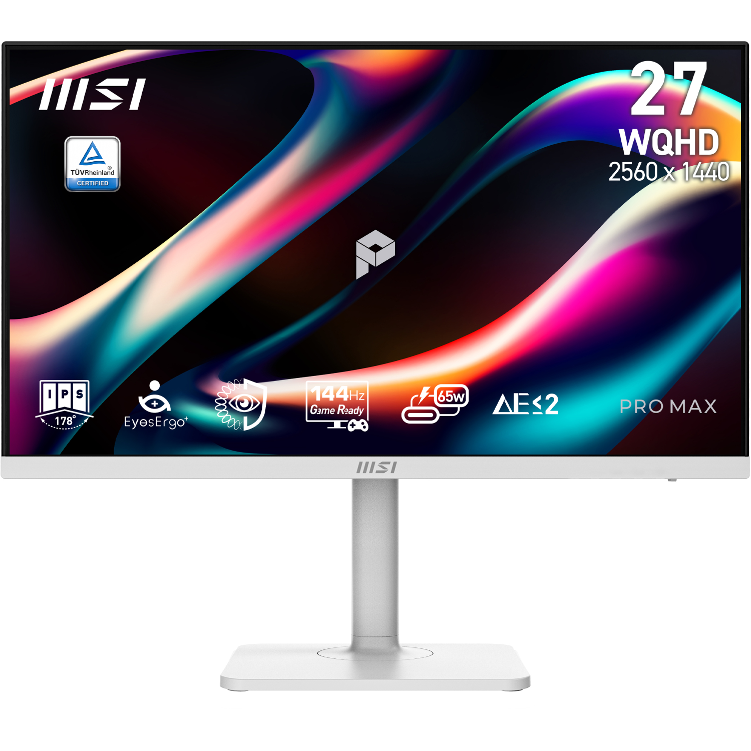MSI PRO MAX 271QPHW E14 computer monitor 68.6 cm (27") 2560 x 1440 pixels Wide Quad HD LCD White