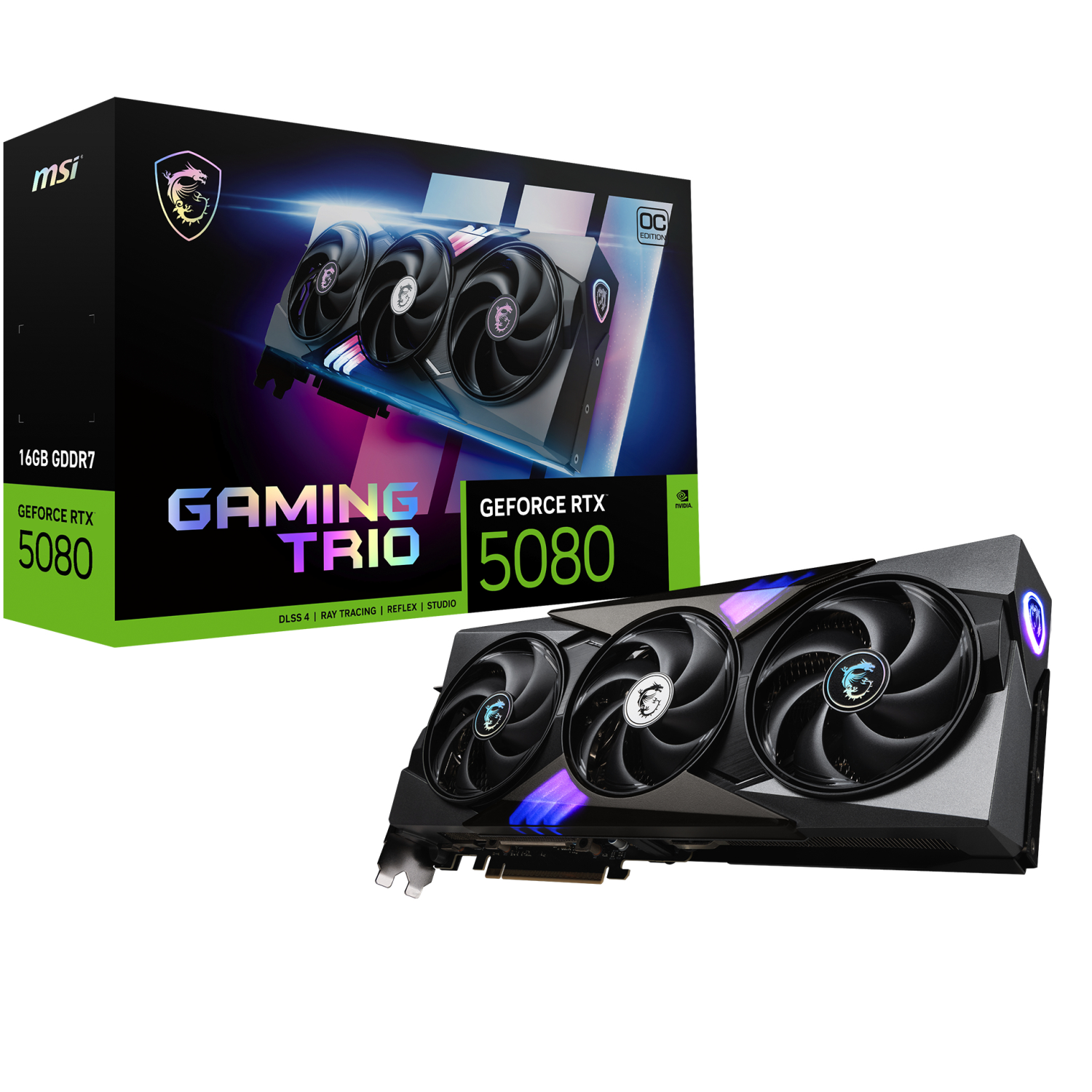 MSI GDDR7 Graphics Cards - Black