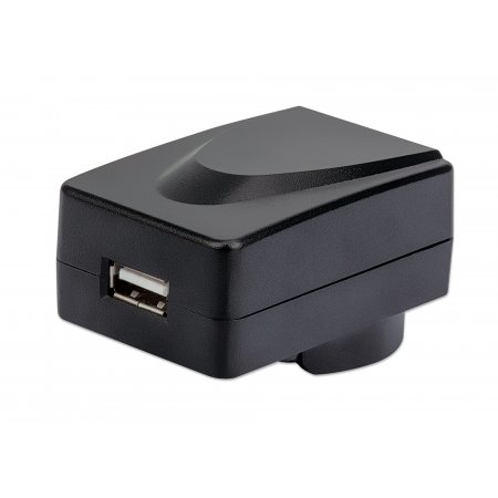 Manhattan Wall/Power Mobile Device Charger USB-A International (Clearance Pricing), USB-A Port, For use in Europe, UK, USA and Australia (interchangeable adaptor), Phone Charger, Three Year Warranty, Black