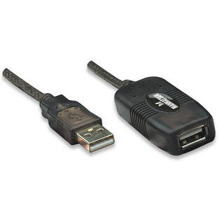 Manhattan USB2AAEXT10M USB Cables - Black