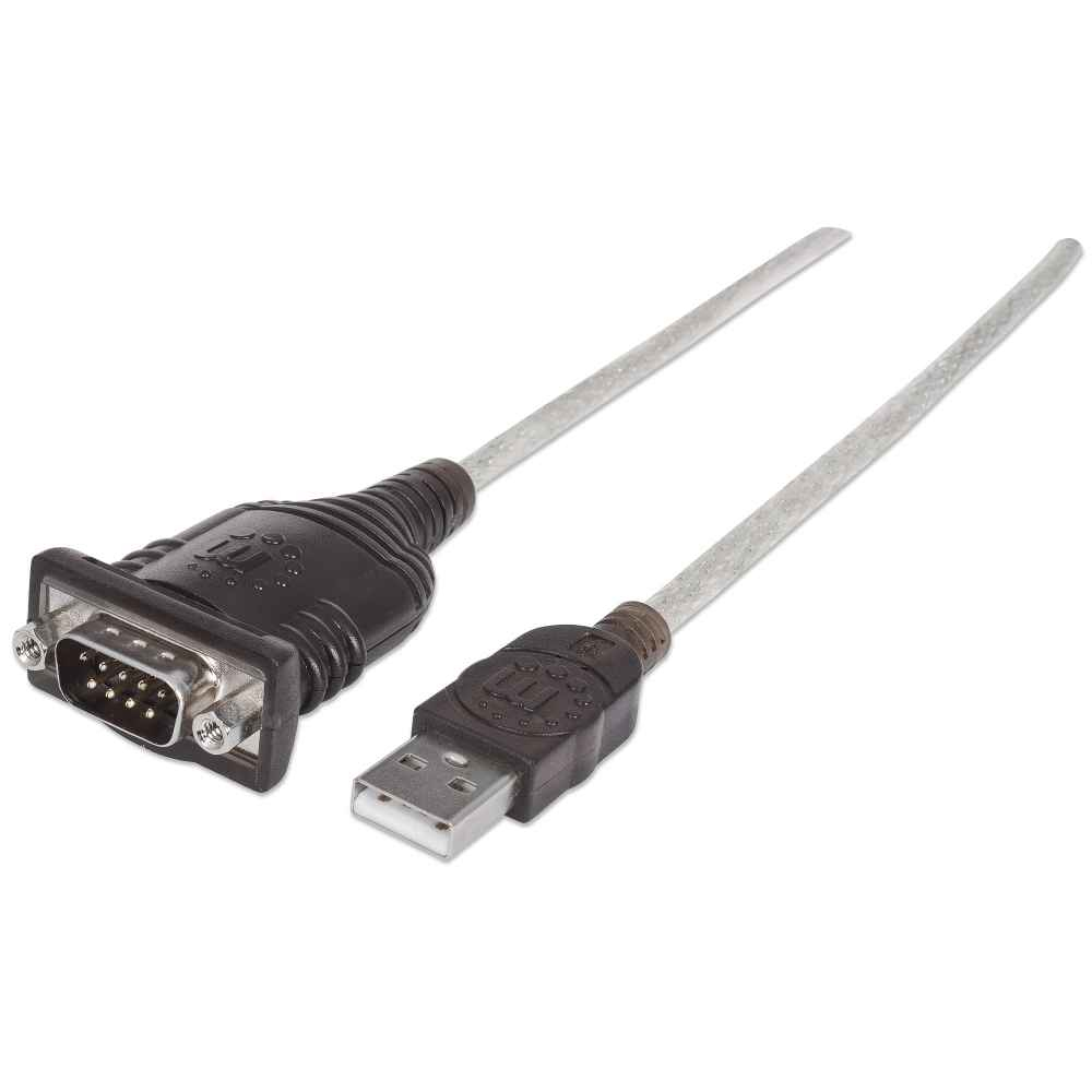 Manhattan RS232 Serial Cables - Black