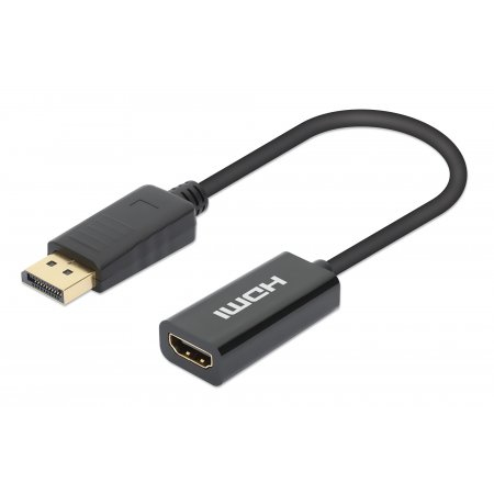 Manhattan 15cm Cable Gender Changers - Black
