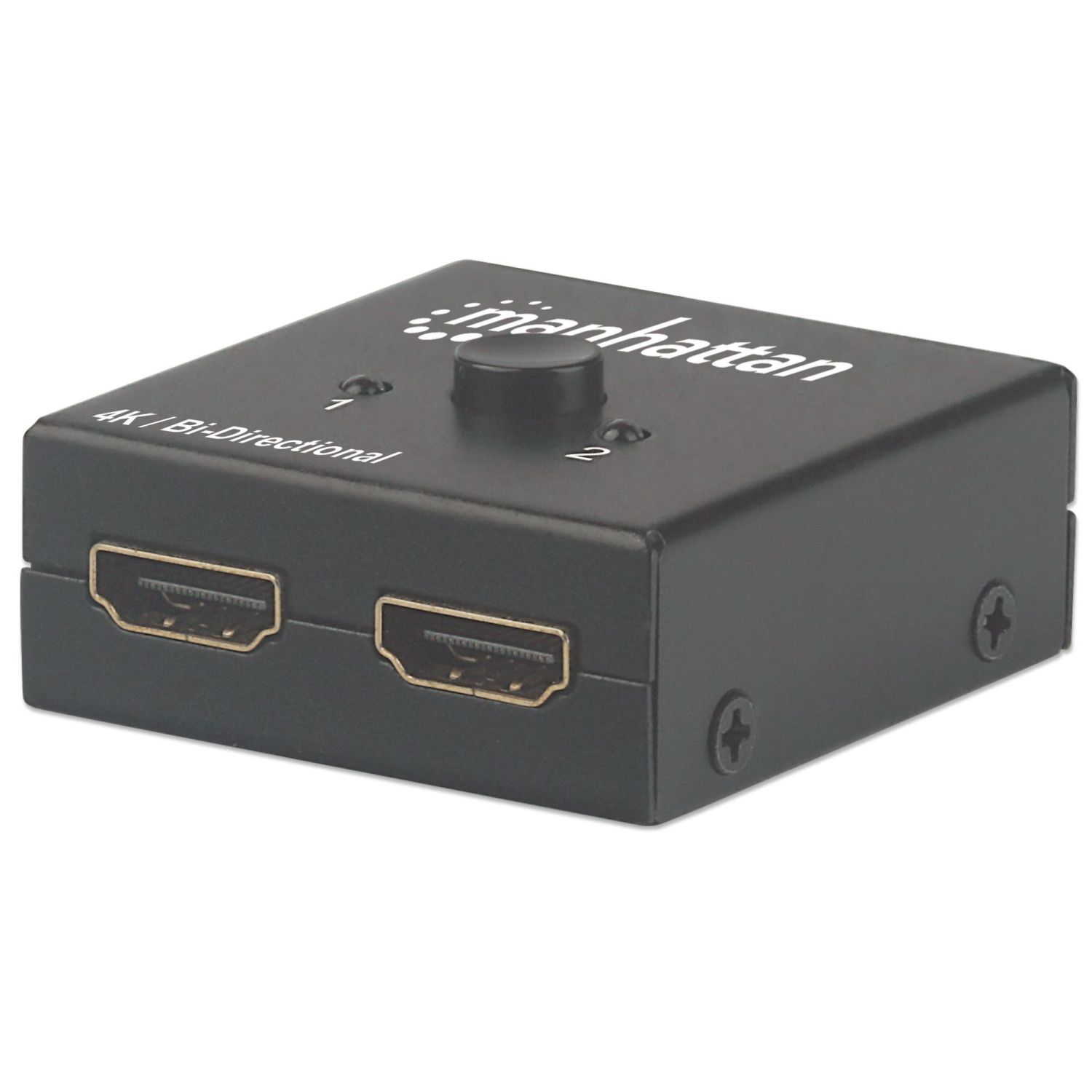 Manhattan 2-Port Video Switches - Black