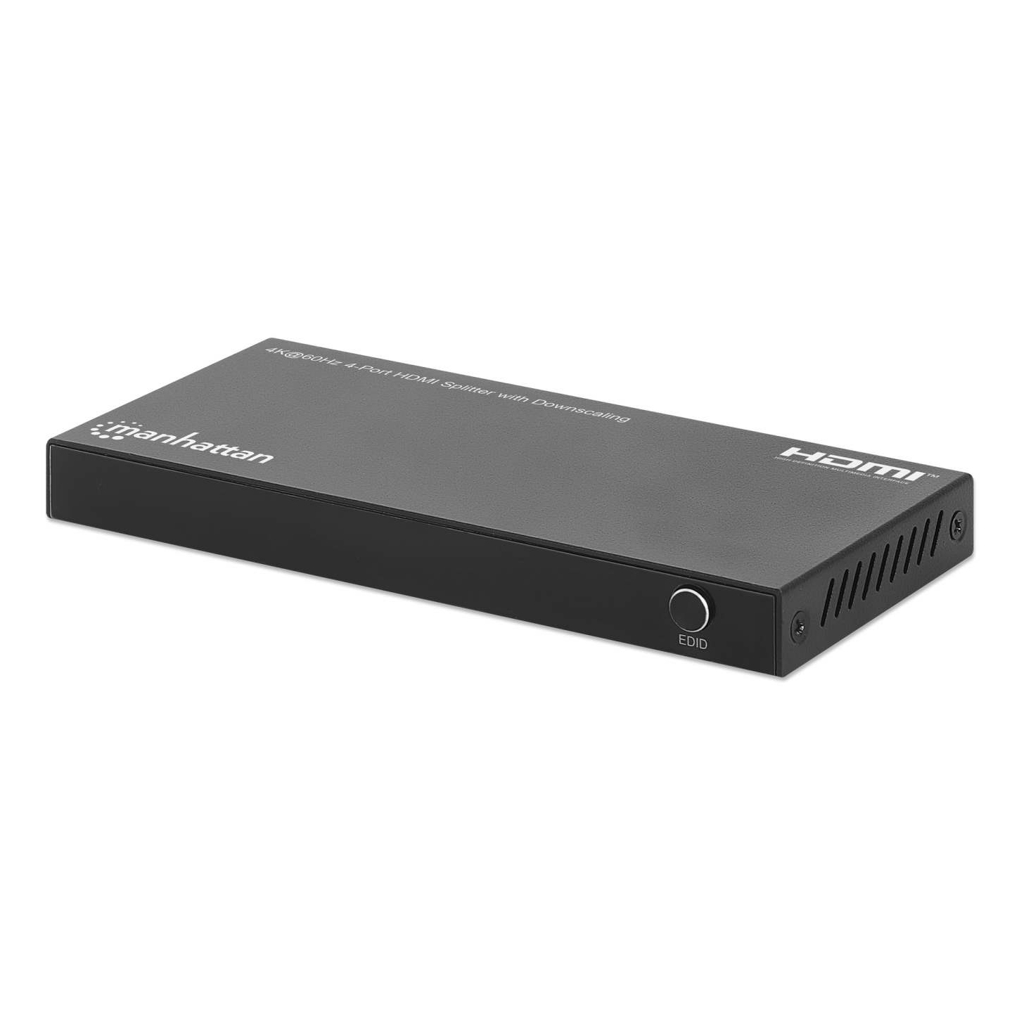 Manhattan 4-Port Video Splitters - Black
