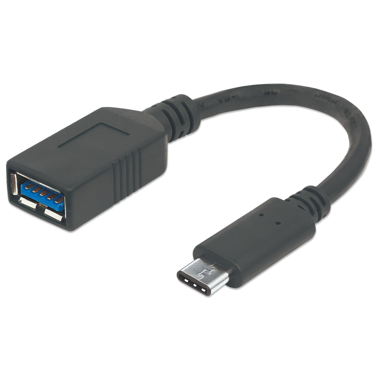 Manhattan 15cm USB Cables - Black