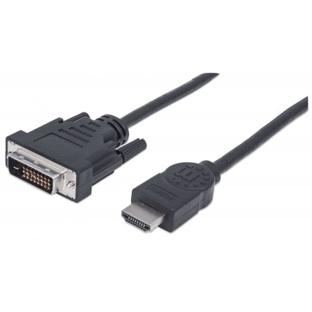 Manhattan HDDVIMM2M Video Cable Adapters - Black