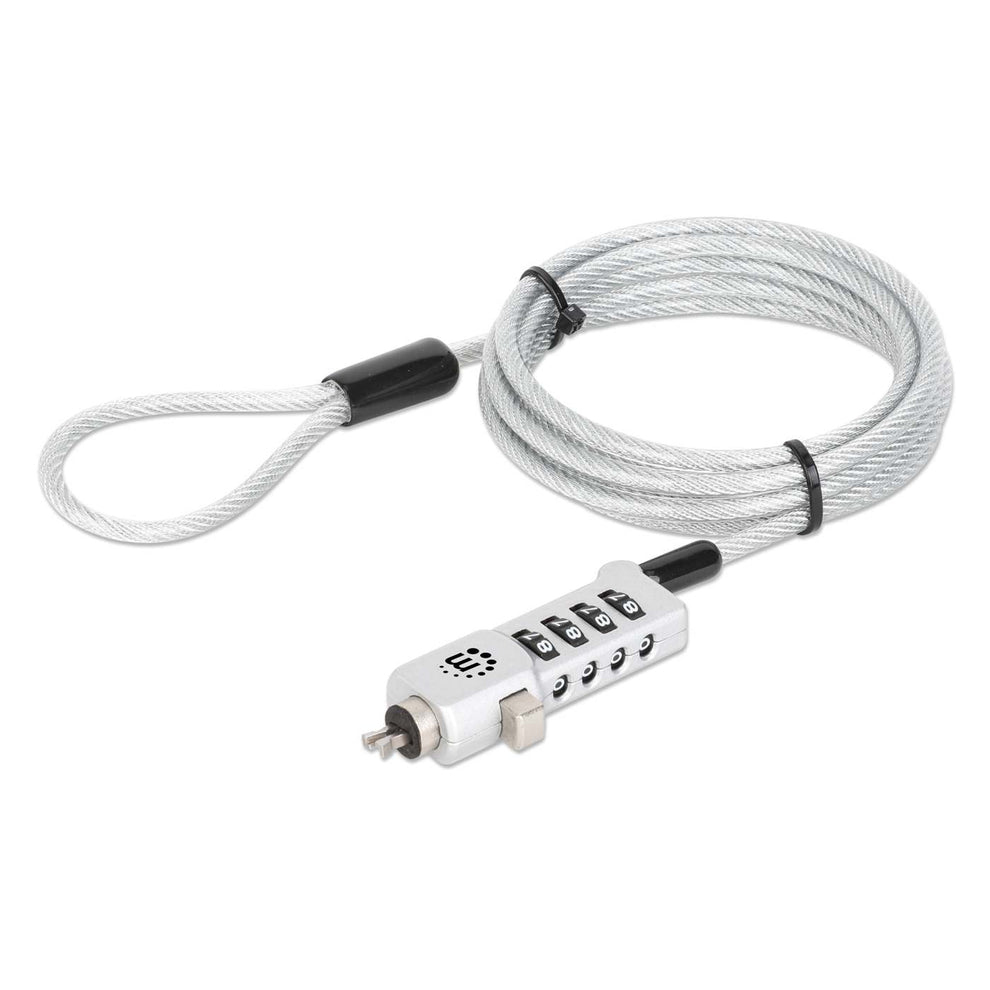 Manhattan 3-in-1 Cable Locks - Silver
