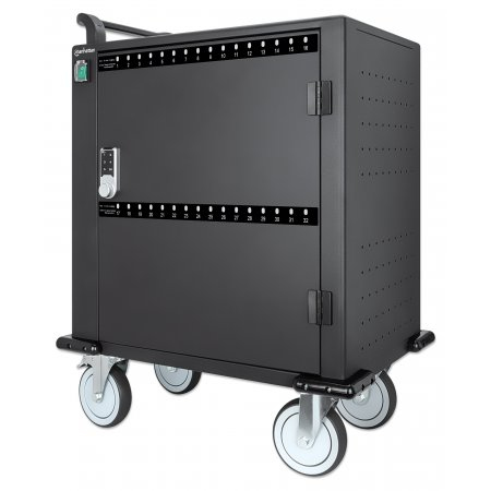 Manhattan 576W Portable Device Management Carts & Cabinets - Black
