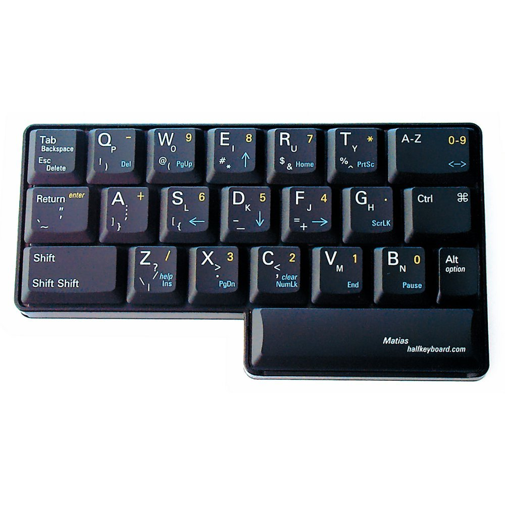 Matias Half Keyboard, Single Handed Keyboard