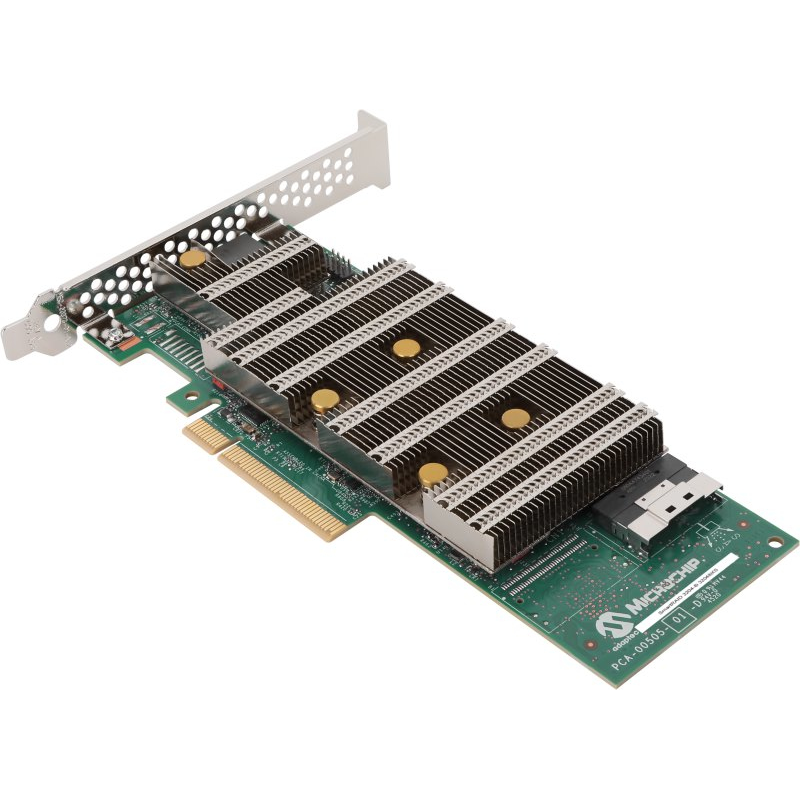 Microchip Technology Adaptec SmartRAID 3254-8i 4GB SAS/NVMe 8 Port PCIe x8 24 Gbps Low Profile