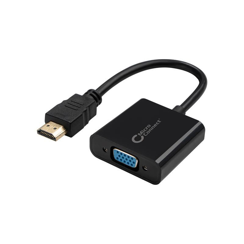 MicroConnect HDMVGA1B Video Cable Adapters - Black