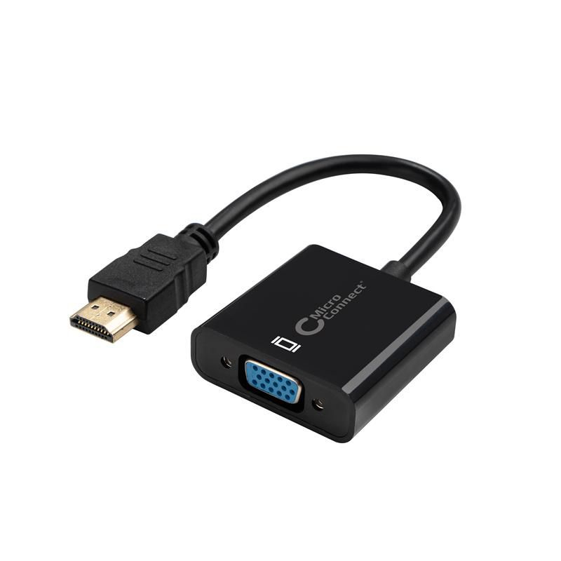 MicroConnect HDMVGA2B Video Cable Adapters - Black