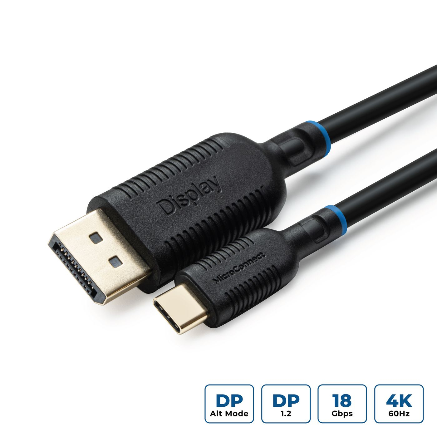 MicroConnect MC-USBCDP1 Video Cable Adapters - Black