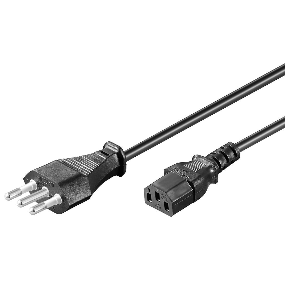 MicroConnect PE100418 Power Cables - Black