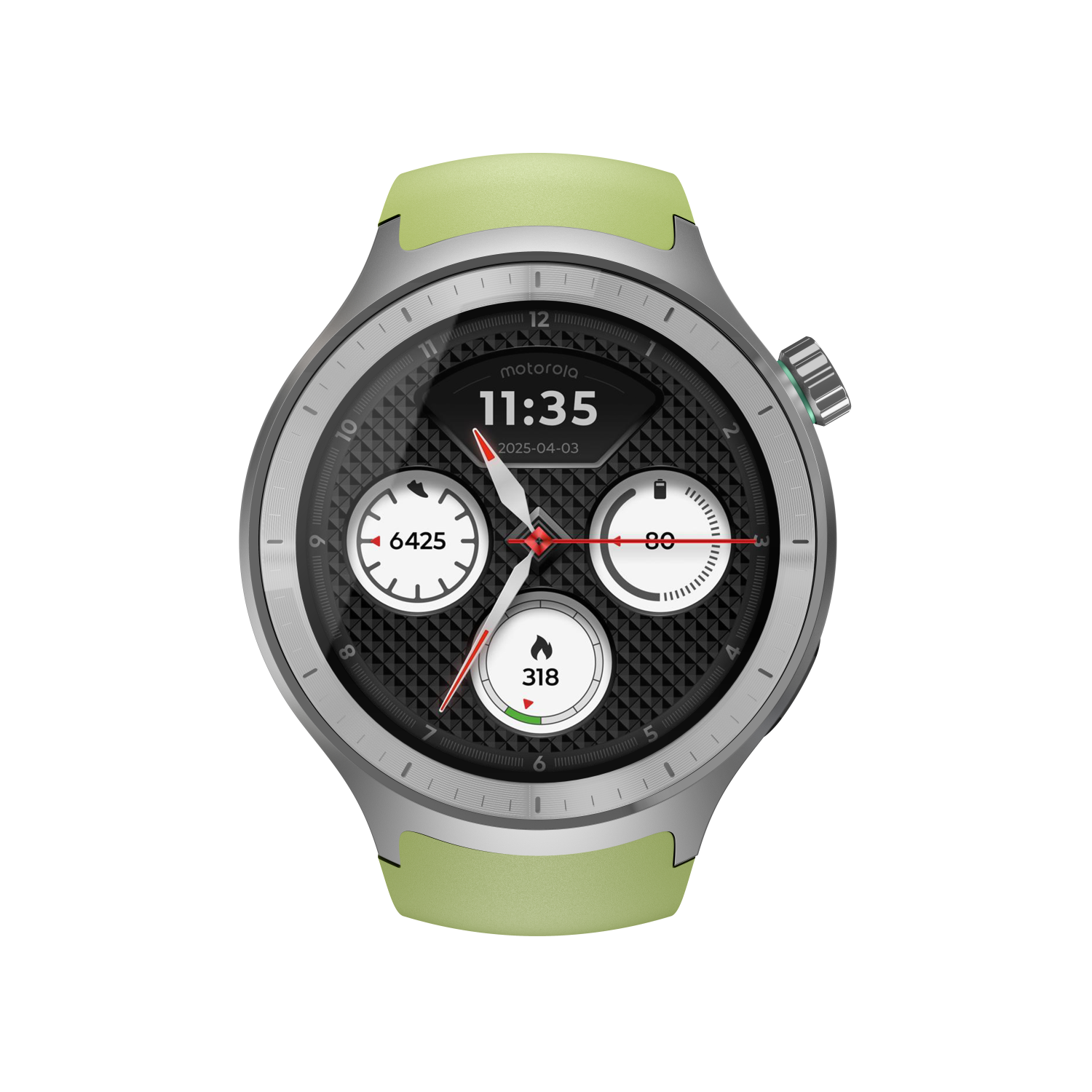 Motorola Moto Watch Premium SILVER+HERBAL GARDEN