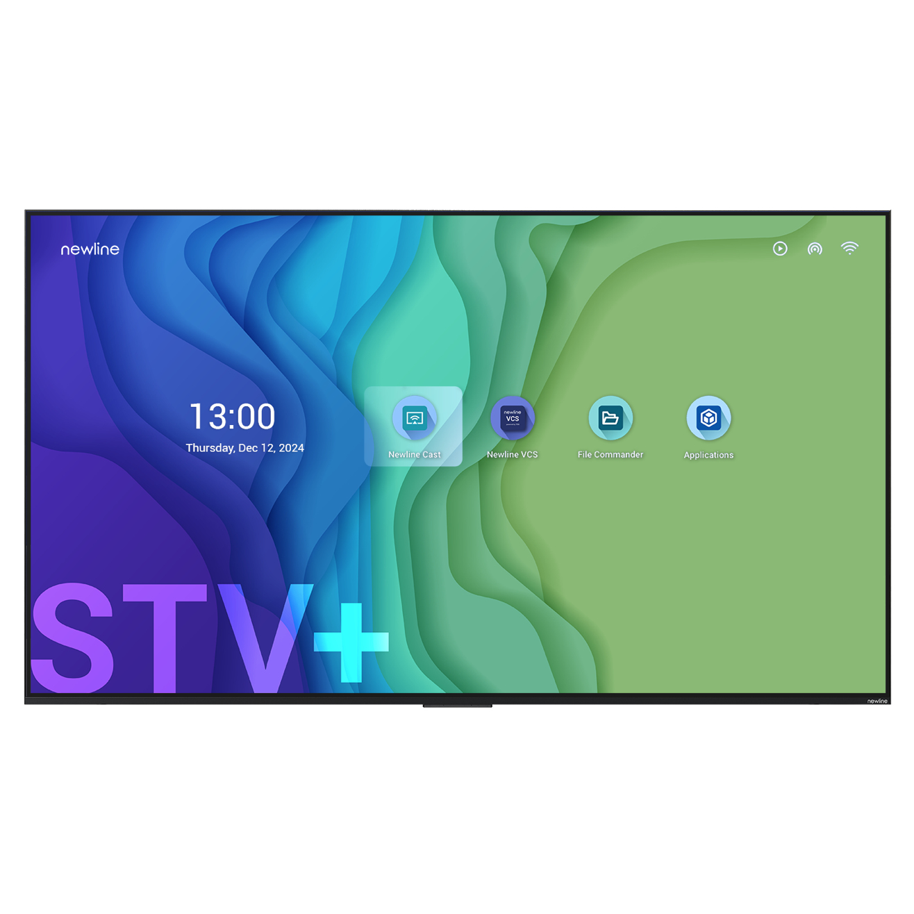Newline STV+ 75" Digital signage flat panel 190.5 cm (75") LED Wi-Fi 400 cd/m² 4K Ultra HD Black Built-in processor Android 24/7