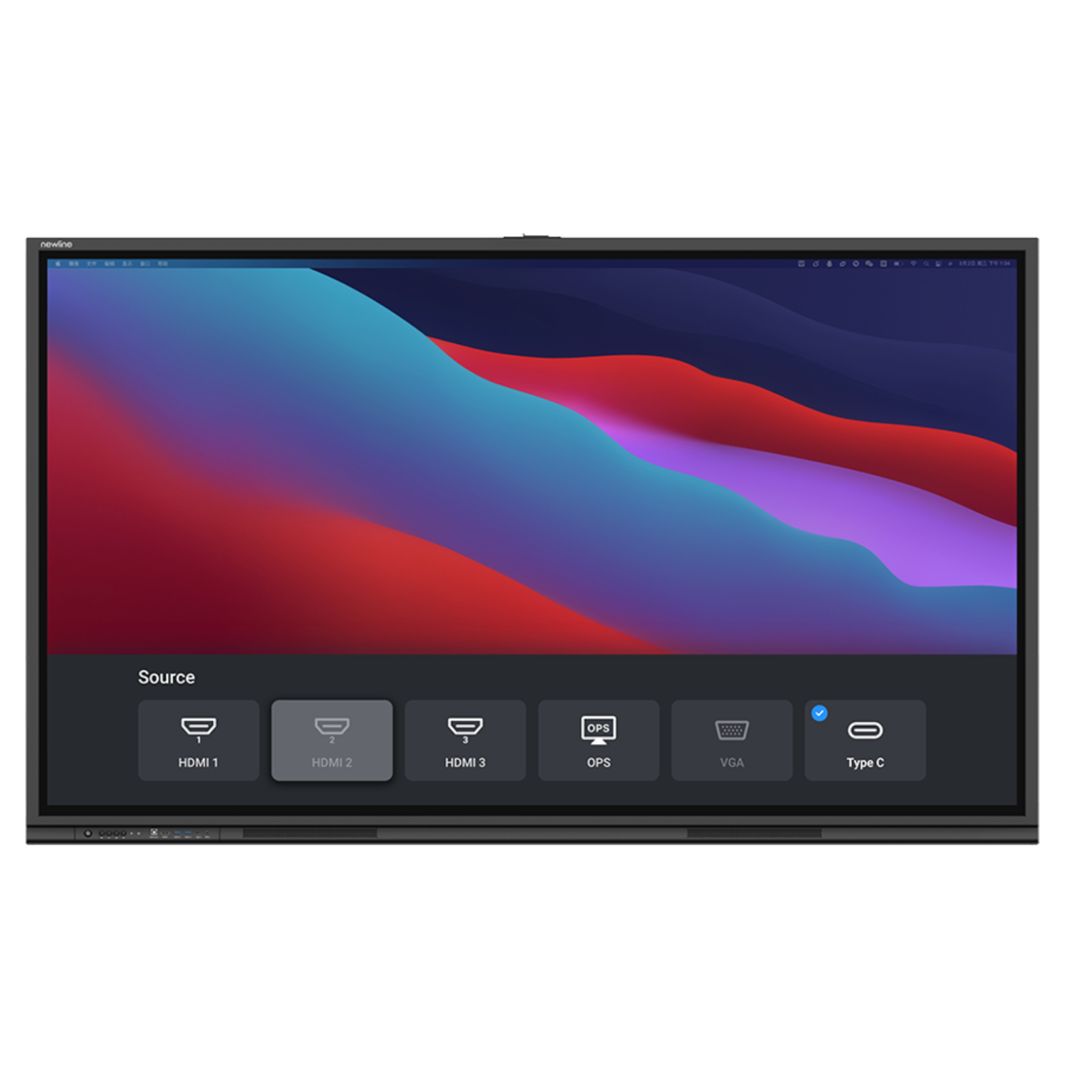 NEWLINE TT-8623C Video Conference Monitors - 86 Inches - Black
