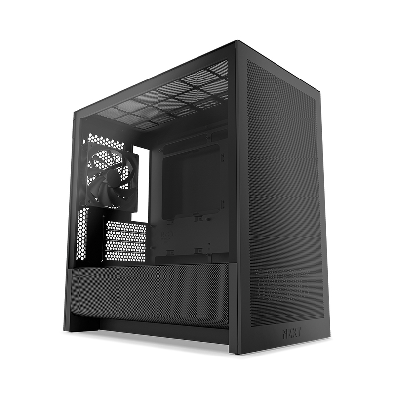 NZXT H3 Flow Micro ATX Airflow Case - All Black