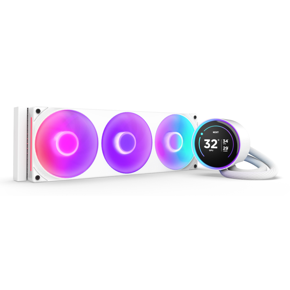 NZXT Kraken Elite 360 RGB Processor All-in-one liquid cooler 12 cm White 1 pc(s)