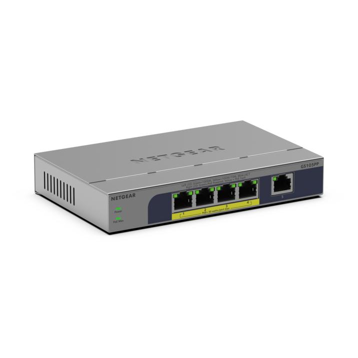Netgear GS105PP Network Switches - Grey