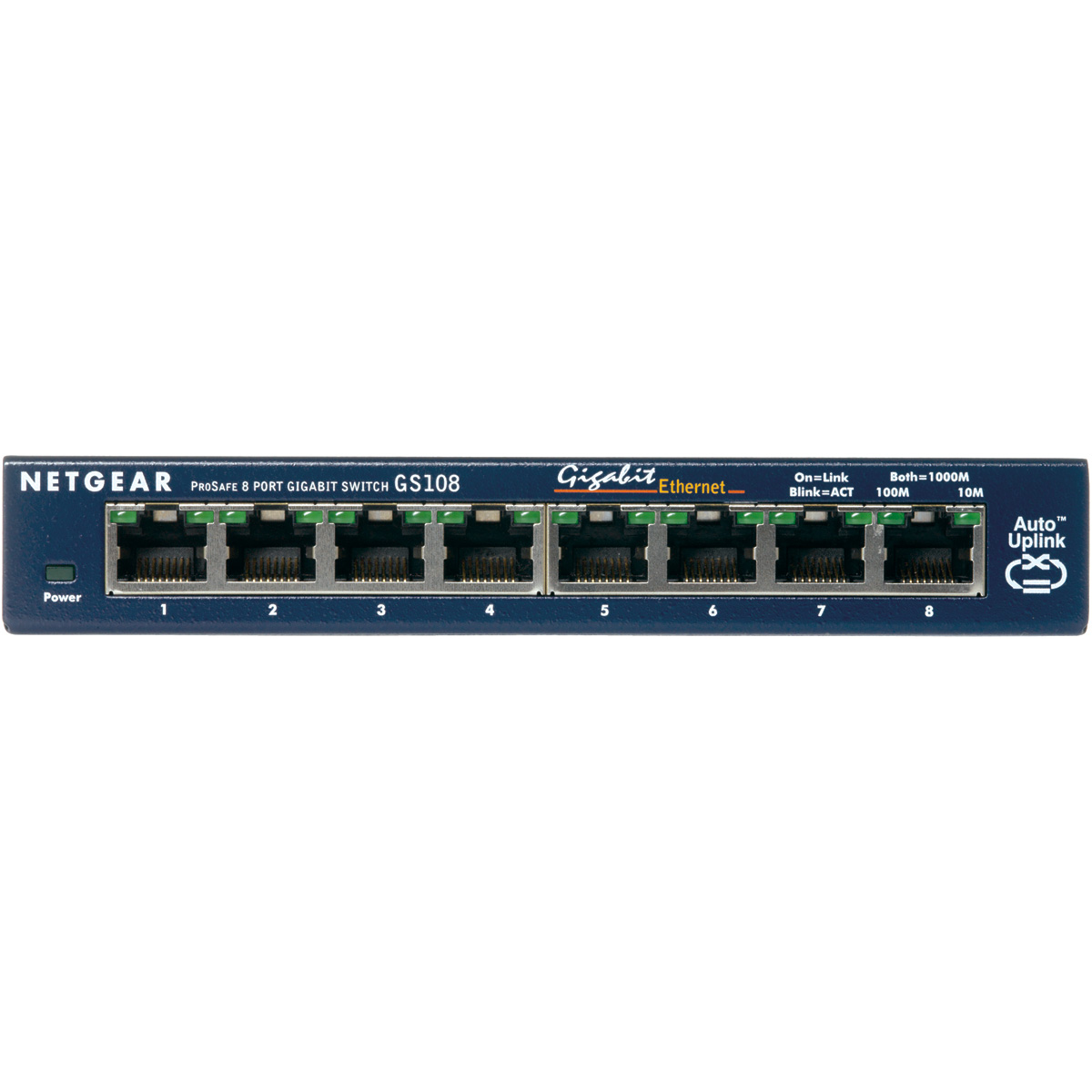 Netgear GS108GE Network Switches - Blue