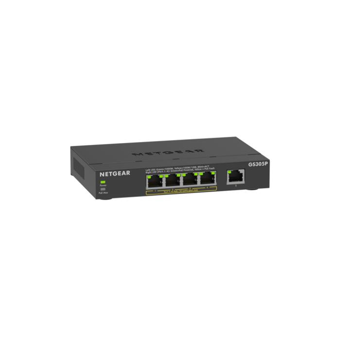 Netgear GS305Pv3 Network Switches - Black