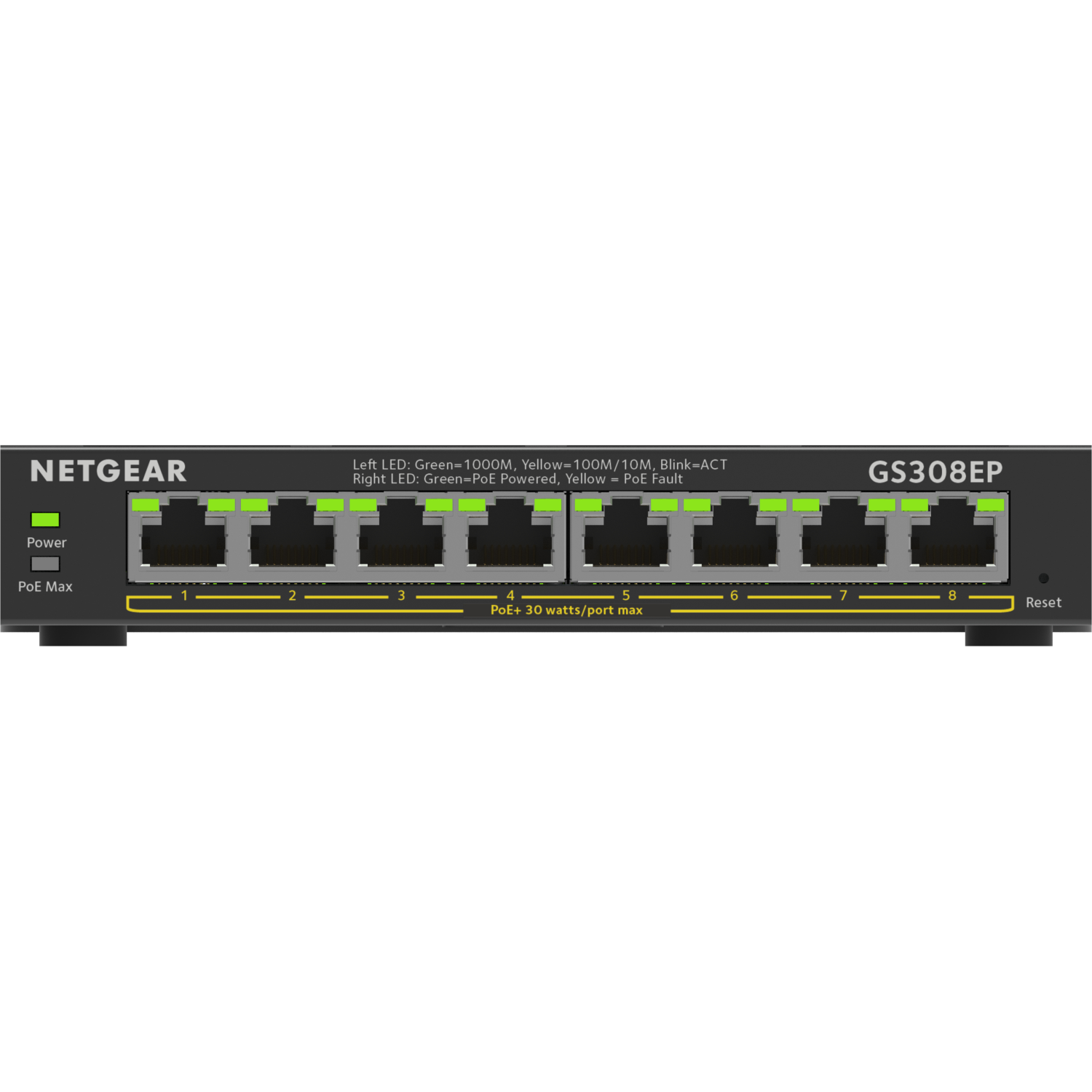 Netgear 8-Port Network Switches - Black