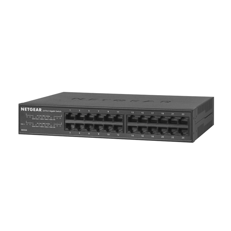 Netgear GS324 Network Switches - Black