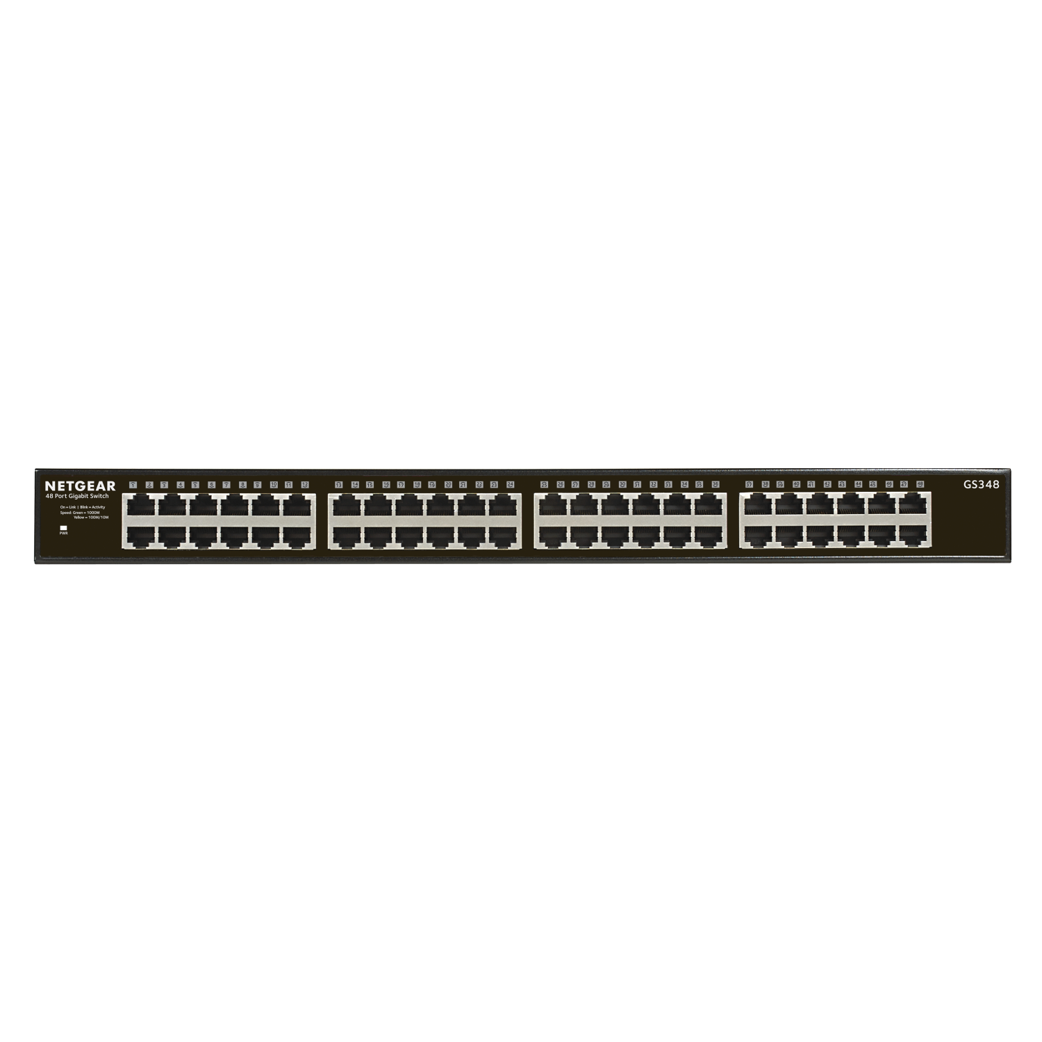 Netgear GS348 Network Switches - Black