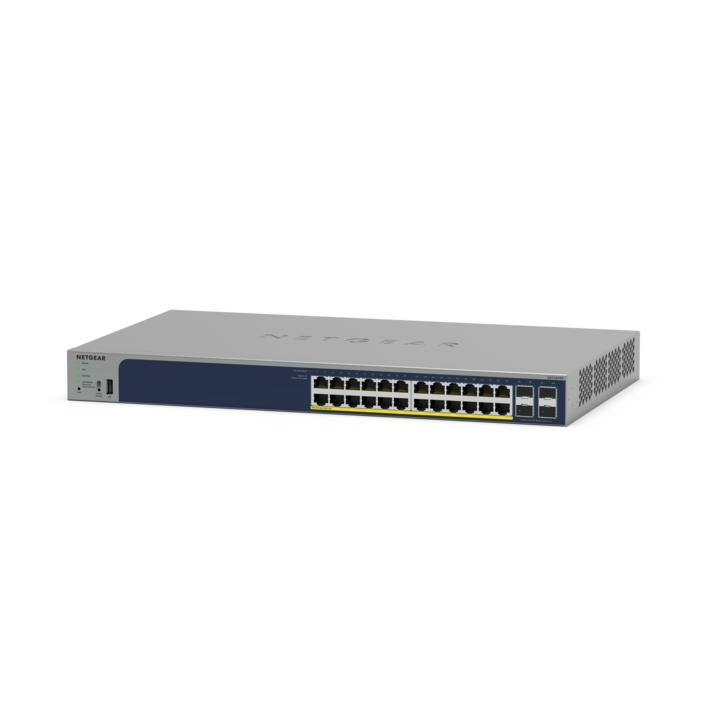Netgear GS728TPP Network Switches - 512MB - Grey