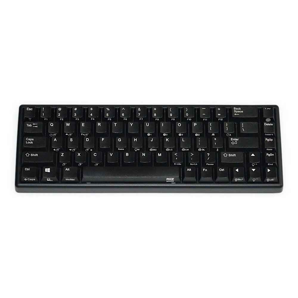 NiZ Keyboard Atom68 Capacitive 50gf Bluetooth RGB Backlit Programmable 60% Keyboard Black