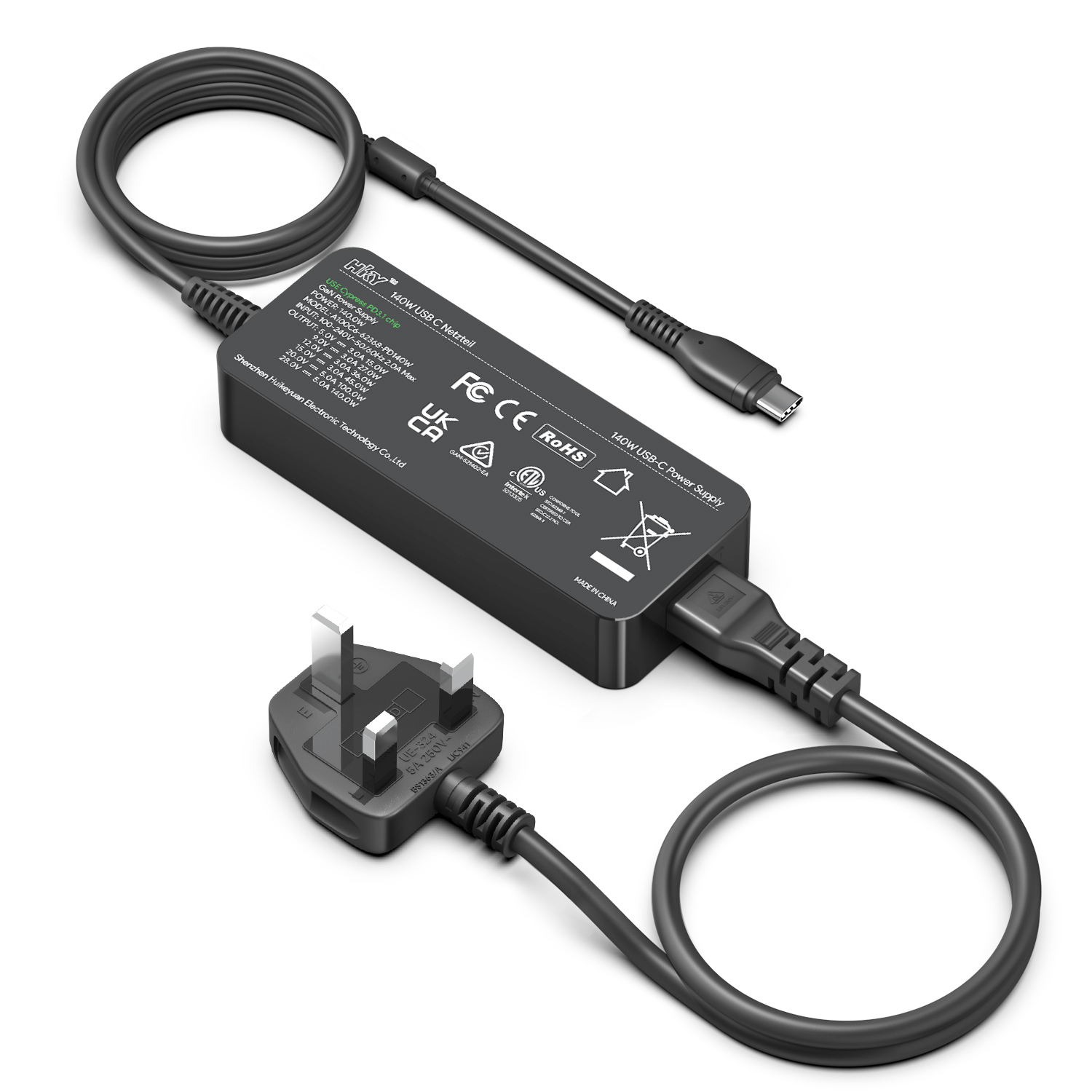 Origin Storage OS-C140W Power Adapters & Inverters - Black