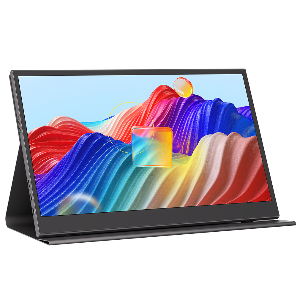 Origin Storage Origin15.6 Inch Full HD 60Hz IPS Portable Monitor with USB-C Mini HDMI & Speakers with Foldable Case & Stand