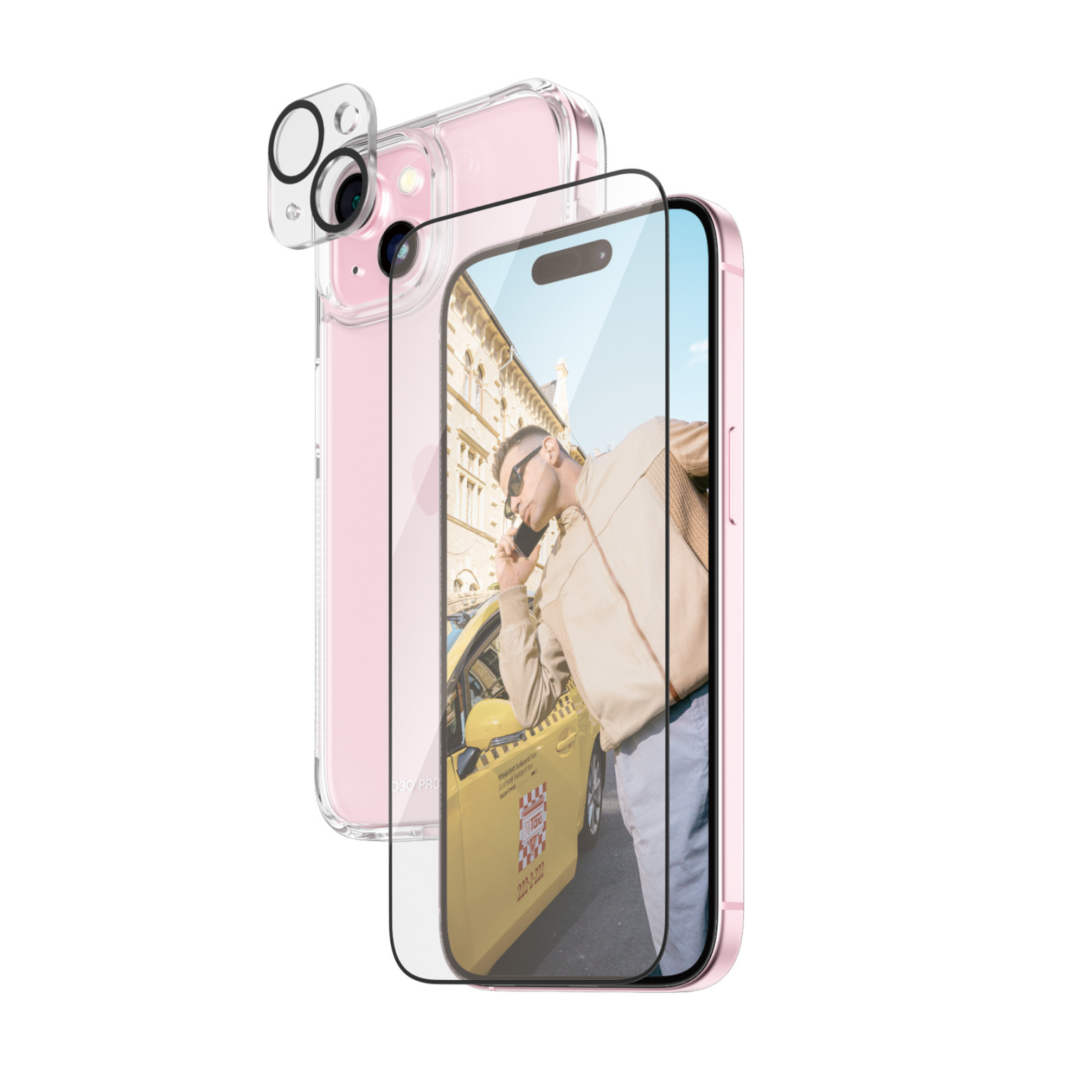 PANZERGLASS 3-in-1 Mobile Phone Screen & Back Protectors - Transparent