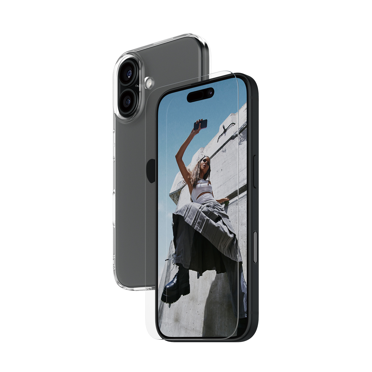 PANZERGLASS 2-IN-1 Mobile Phone Screen & Back Protectors - Transparent