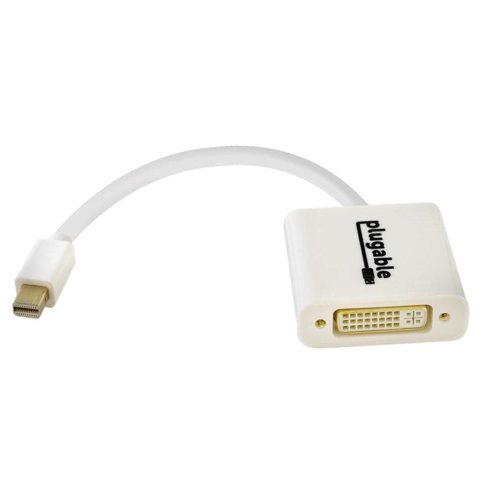 Plugable Technologies MDPM-DVIF video cable adapter Mini DisplayPort DVI-D White